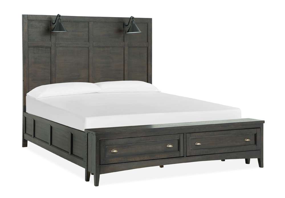 Magnussen - Westley Falls Complete California King Lamp Panel Storage Bed - B4399-79B veiw 2