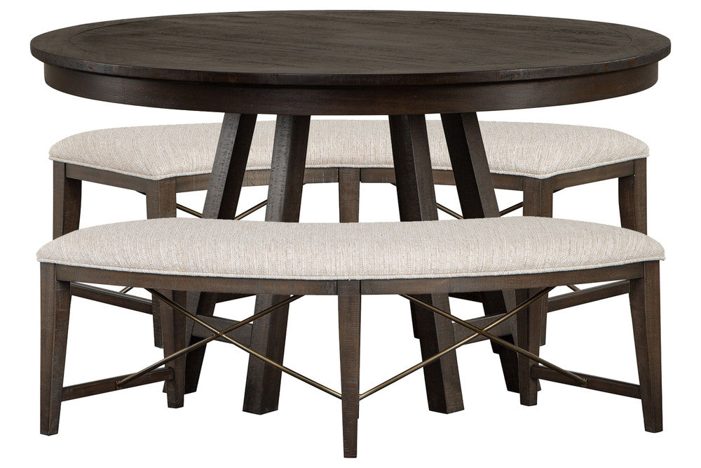 Magnussen - Westley Falls Graphite 52" Round Dining Table With 2 Curved Bench - D4399-27-KIT7 view 1