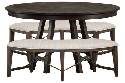 Magnussen - Westley Falls Graphite 52" Round Dining Table With 2 Curved Bench - D4399-27-KIT7 view 1