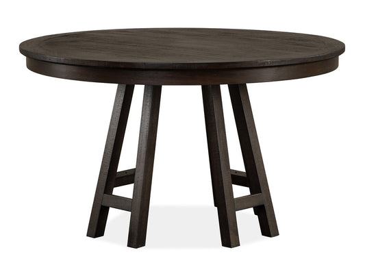 Magnussen - Westley Falls Graphite 52" Round Dining Table With 2 Curved Bench - D4399-27-KIT7 view 2
