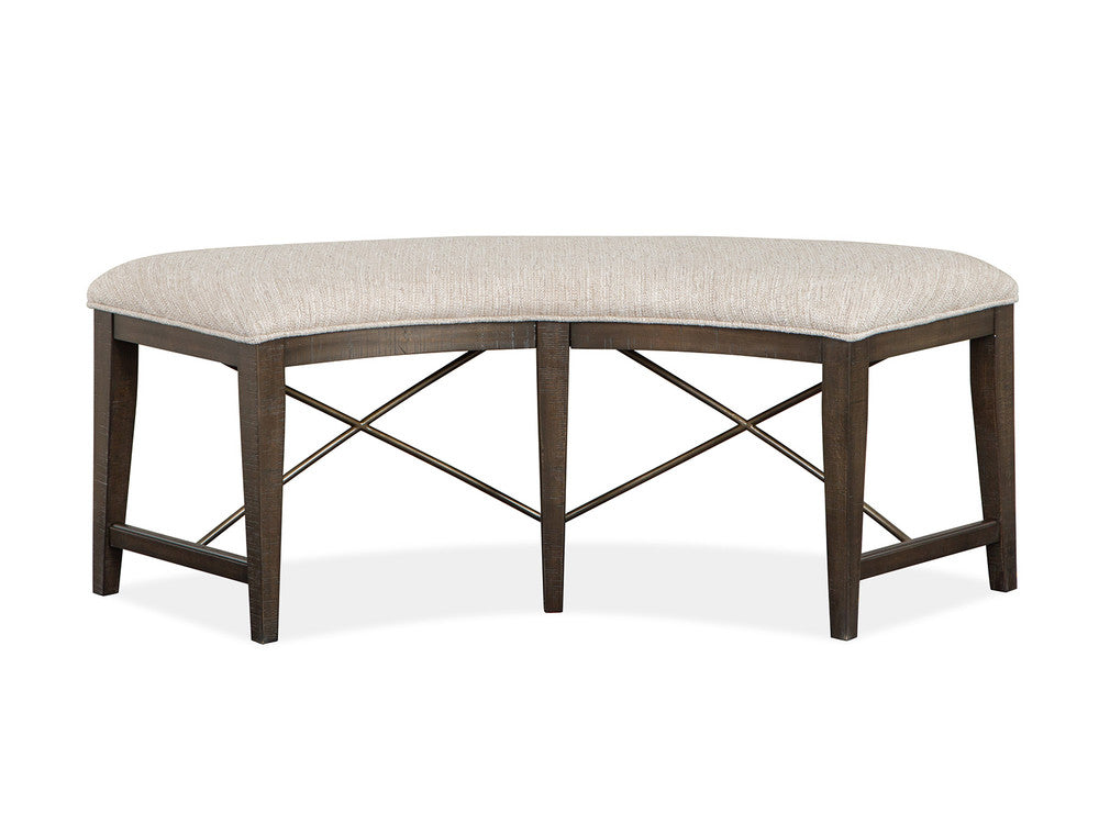 Magnussen - Westley Falls Graphite 52" Round Dining Table With 2 Curved Bench - D4399-27-KIT7 view 5