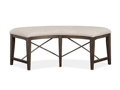 Magnussen - Westley Falls Graphite 52" Round Dining Table With 2 Curved Bench - D4399-27-KIT7 view 5