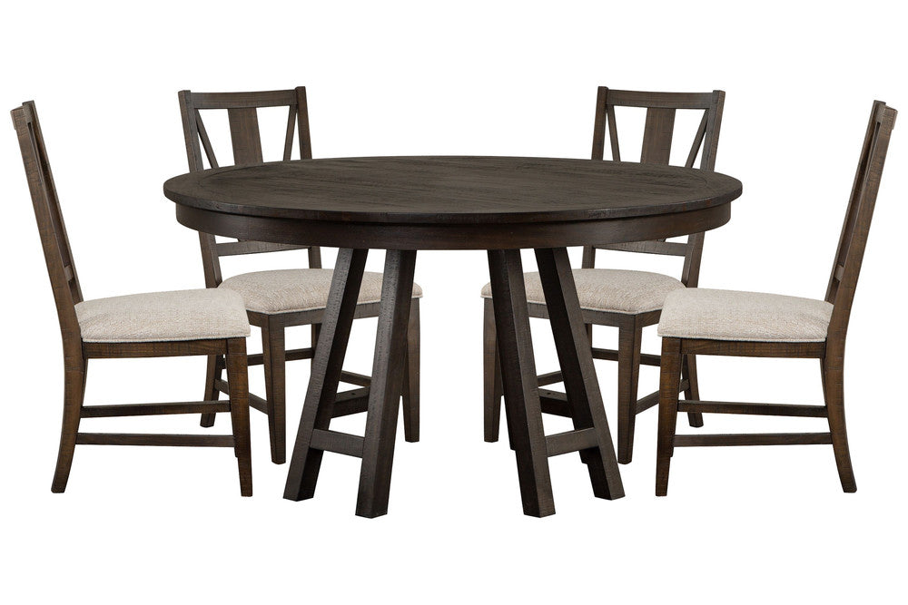 Magnussen - Westley Falls Graphite 52" Round Dining Table With 4 Side Chairs - D4399-27-KIT1 view 1