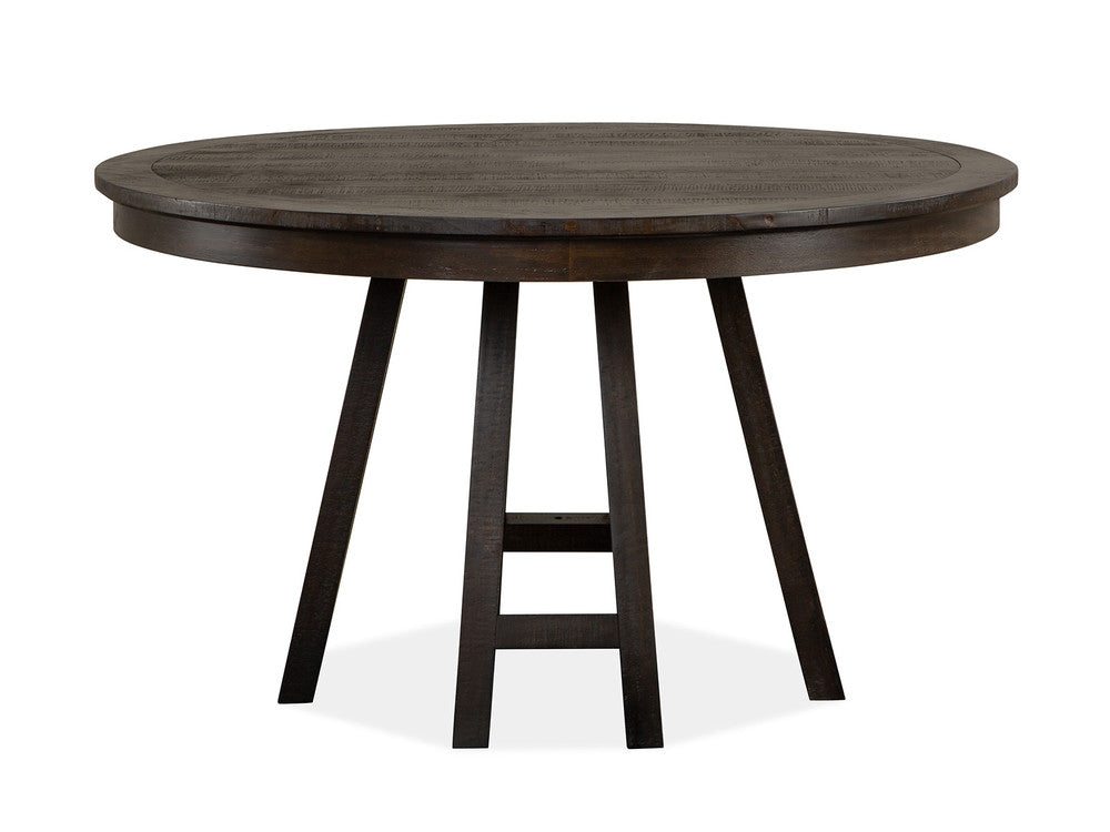 Magnussen - Westley Falls Graphite 52" Round Dining Table With 4 Upholstered Side Chairs - D4399-27-KIT3 view 3
