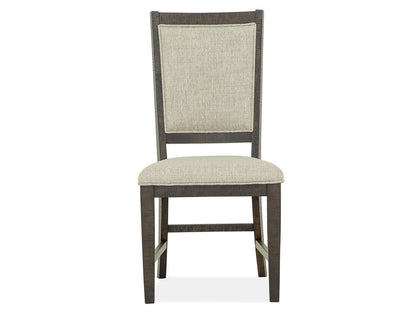 Magnussen - Westley Falls Graphite 52" Round Dining Table With 4 Upholstered Side Chairs - D4399-27-KIT3 view 6