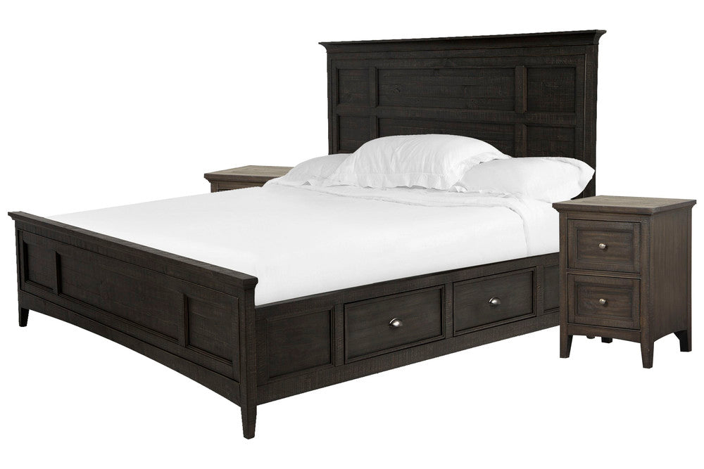 Magnussen - Westley Falls Graphite California King Panel Storage Bed With 2 Small Nightstands - B4399-75-KIT8 view 1