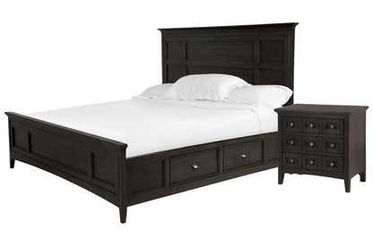 Magnussen - Westley Falls Graphite California King Panel Storage Bed With Nightstand - B4399-75-KIT1 view 1