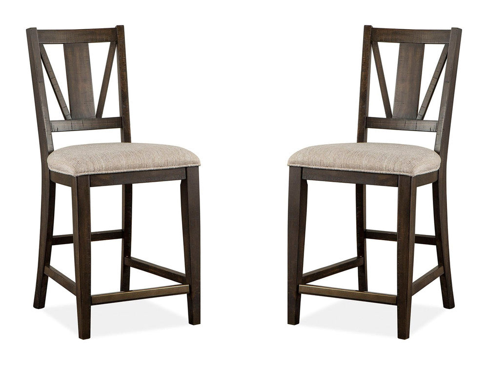 Magnussen - Westley Falls Graphite Extendable Counter Height Dining Table With 4 Counter Chairs - D4399-42-KIT1 view 4