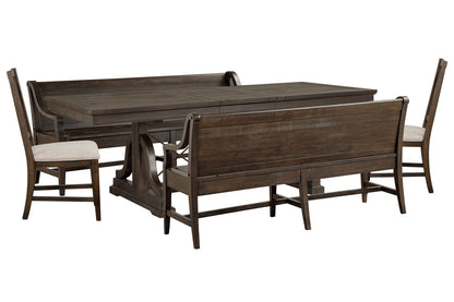 Magnussen - Westley Falls Graphite Extendable Trestle Dining Table With 2 Benches And 2 Side Chairs - D4399-25-KIT39 view 1