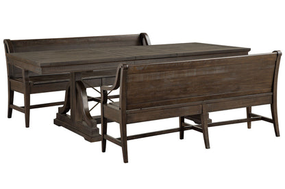 Magnussen - Westley Falls Graphite Extendable Trestle Dining Table With 2 Benches - D4399-25-KIT37 view 1