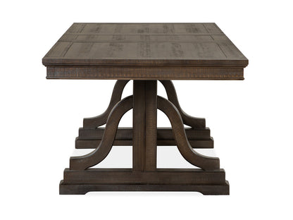 Magnussen - Westley Falls Graphite Extendable Trestle Dining Table With 2 Benches - D4399-25-KIT37 view 4