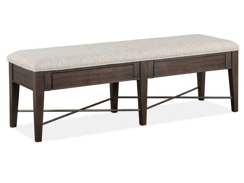Magnussen - Westley Falls Graphite Extendable Trestle Dining Table With 2 Upholstered Benches - D4399-25-KIT45 view 5