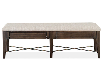 Magnussen - Westley Falls Graphite Extendable Trestle Dining Table With 2 Upholstered Benches - D4399-25-KIT45 view 6