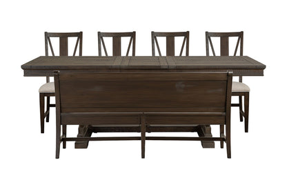 Magnussen - Westley Falls Graphite Extendable Trestle Dining Table With 4 Side Chairs And Bench - D4399-25-KIT29 view 1