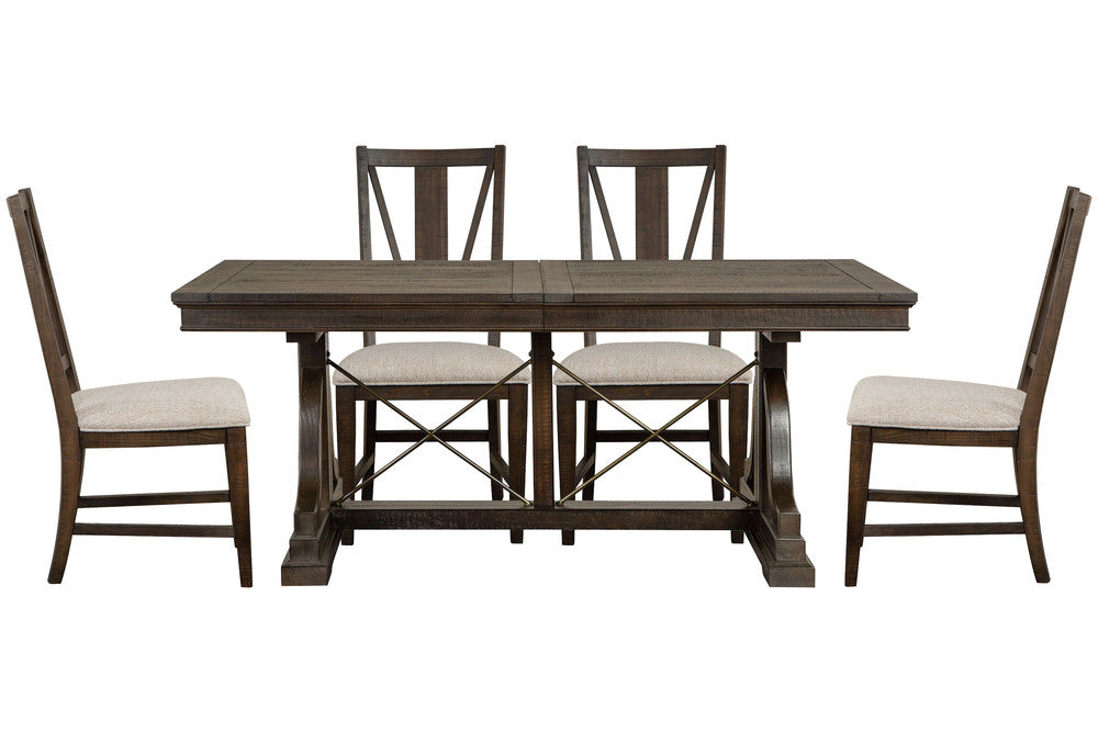 Magnussen - Westley Falls Graphite Extendable Trestle Dining Table With 4 Side Chairs - D4399-25-KIT1 view 1