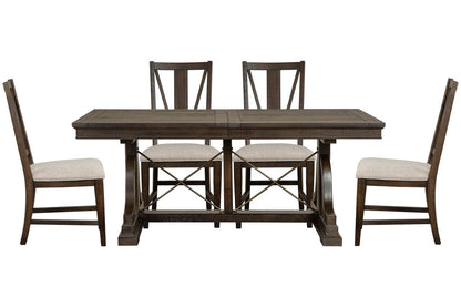 Magnussen - Westley Falls Graphite Extendable Trestle Dining Table With 4 Side Chairs - D4399-25-KIT1 view 1