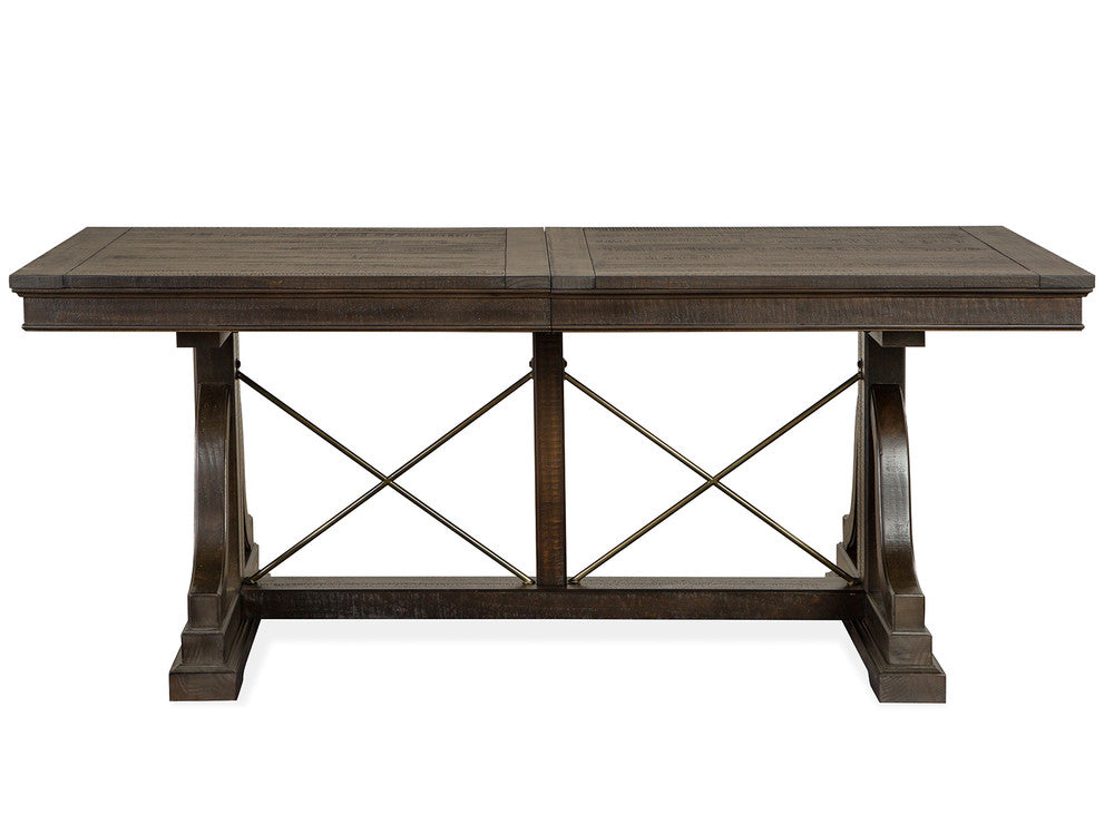 Magnussen - Westley Falls Graphite Extendable Trestle Dining Table With 4 Side Chairs - D4399-25-KIT1 view 3