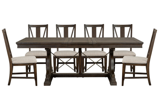 Magnussen - Westley Falls Graphite Extendable Trestle Dining Table With 6 Side Chairs - D4399-25-KIT3 view 1