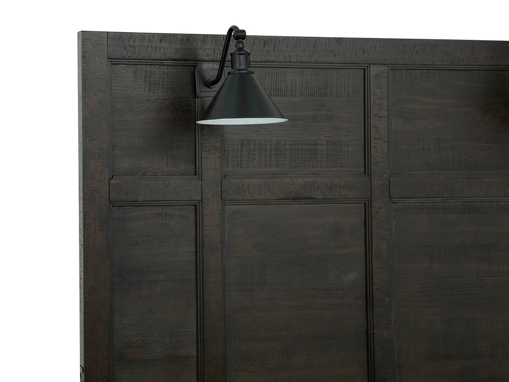 Magnussen - Westley Falls Graphite King Lamp Panel Bed 2 Nightstands And Drawer Dresser With Landscape Mirror - B4399-69-KIT4 view 6