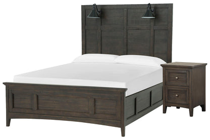 Magnussen - Westley Falls Graphite King Lamp Panel Bed With Small Nightstand - B4399-69-KIT7 view 1