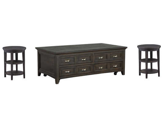 Magnussen - Westley Falls Graphite Lift Top Storage Cocktail Table With 2 Accent End Table - T4399-50KIT2 view 1