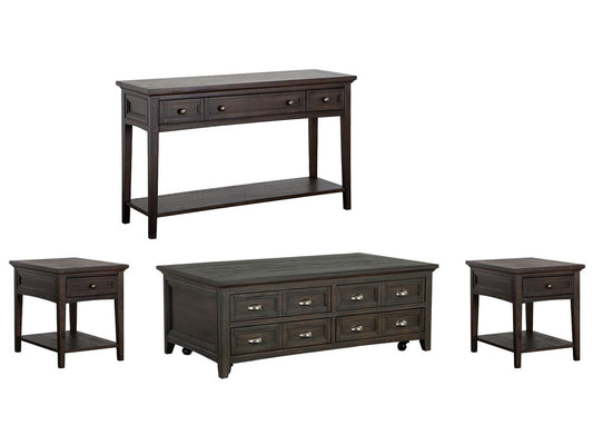 Magnussen - Westley Falls Graphite Lift Top Storage Cocktail Table With 2 End Table And Sofa Table - T4399-50KIT9 view 1