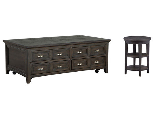 Magnussen - Westley Falls Graphite Lift Top Storage Cocktail Table With Accent End Table - T4399-50KIT1 view 1