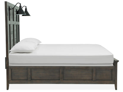 Magnussen - Westley Falls Graphite Queen Lamp Panel Bed 2 Small Nightstands And Drawer Dresser With Landscape Mirror - B4399-59-KIT9 view 4