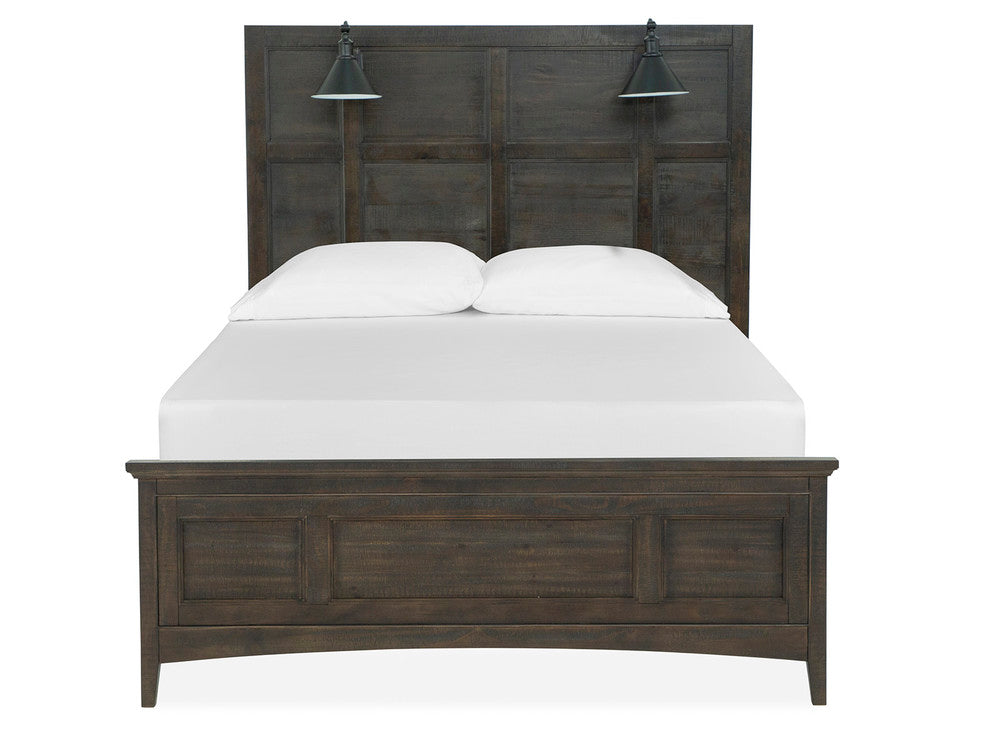Magnussen - Westley Falls Graphite Queen Lamp Panel Bed And Drawer Dresser With Landscape Mirror - B4399-59-KIT3 view 3