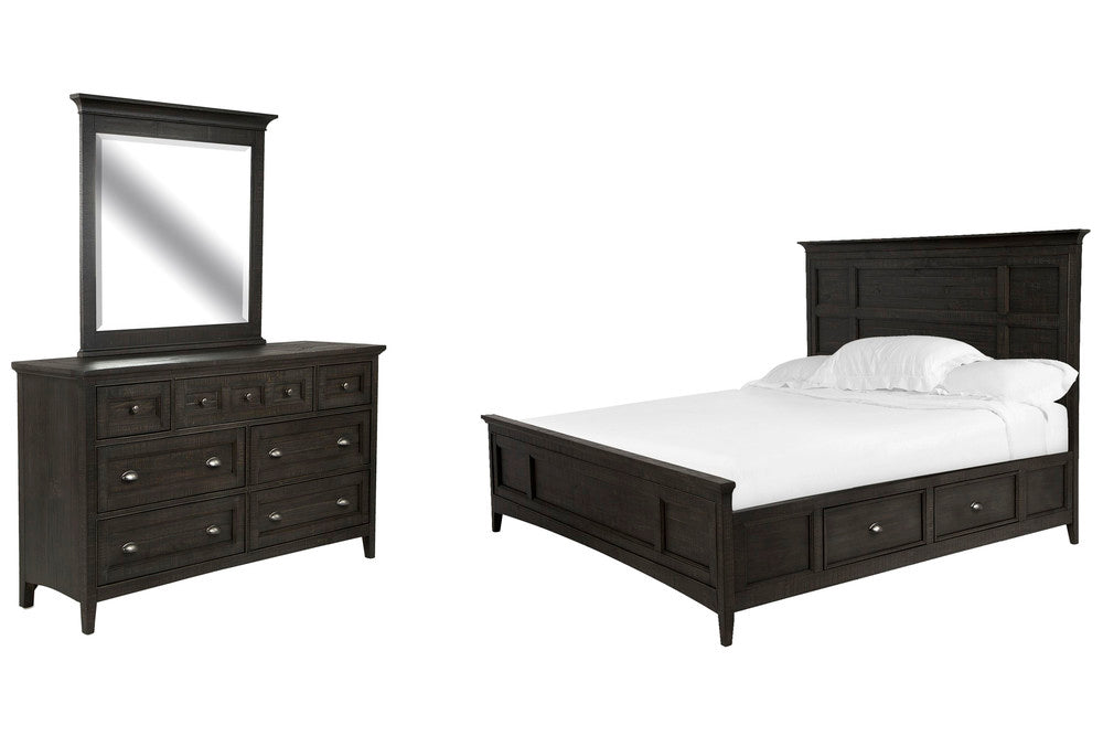 Magnussen - Westley Falls Graphite Queen Panel Storage Bed And Drawer Dresser With Landscape Mirror - B4399-55-KIT3 view 1