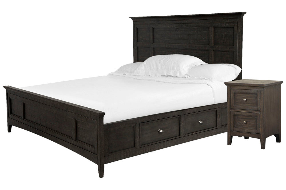 Magnussen - Westley Falls Graphite Queen Panel Storage Bed With Small Nightstand - B4399-55-KIT7 view 1