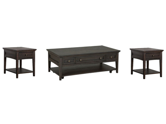 Magnussen - Westley Falls Graphite Rectangular Cocktail Table With 2 End Table - T4399-43KIT8 view 1