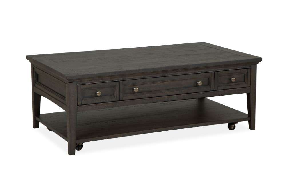 Magnussen - Westley Falls Rectangular Cocktail Table with Casters in Graphite - T4399-43 view 1