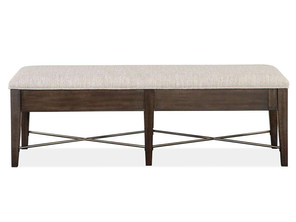 Magnussen- Westley Falls - Wood Bench w/Upholstered Seat KD -D4399-68 view 7