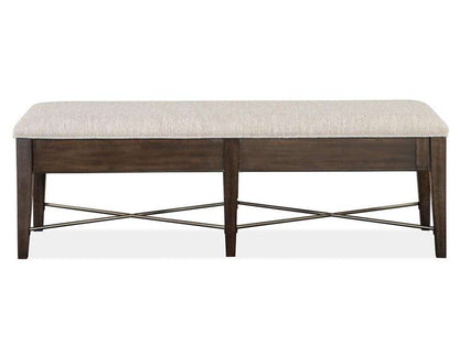 Magnussen- Westley Falls - Wood Bench w/Upholstered Seat KD -D4399-68 view 7