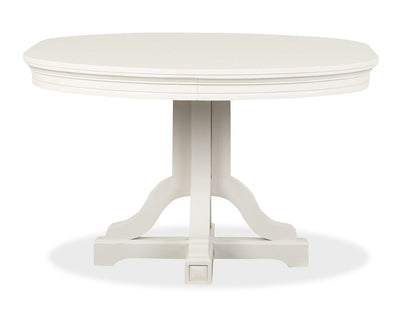 Magnussen - Willowbrook Egg Shell White Extendable 48" Round Dining Table - D5324-25 view 4