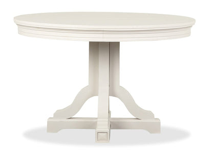 Magnussen - Willowbrook Egg Shell White Extendable 48" Round Dining Table - D5324-25 view 5
