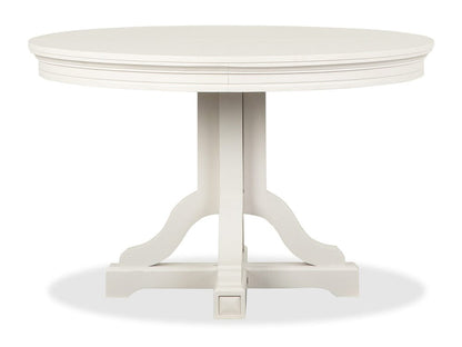 Magnussen - Willowbrook Egg Shell White Extendable 48" Round Dining Table - D5324-25 view 6