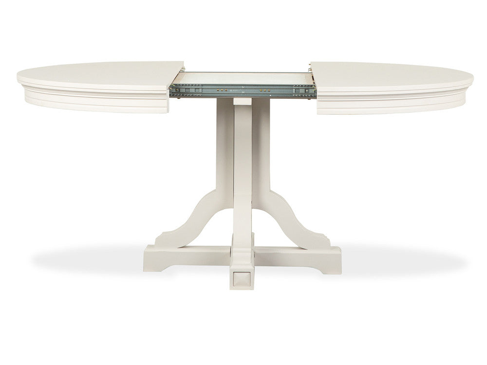 Magnussen - Willowbrook Egg Shell White Extendable 48" Round Dining Table With 2 Side Chairs And 2 Upholstered Side Chairs - D5324-25-KIT7 view 8