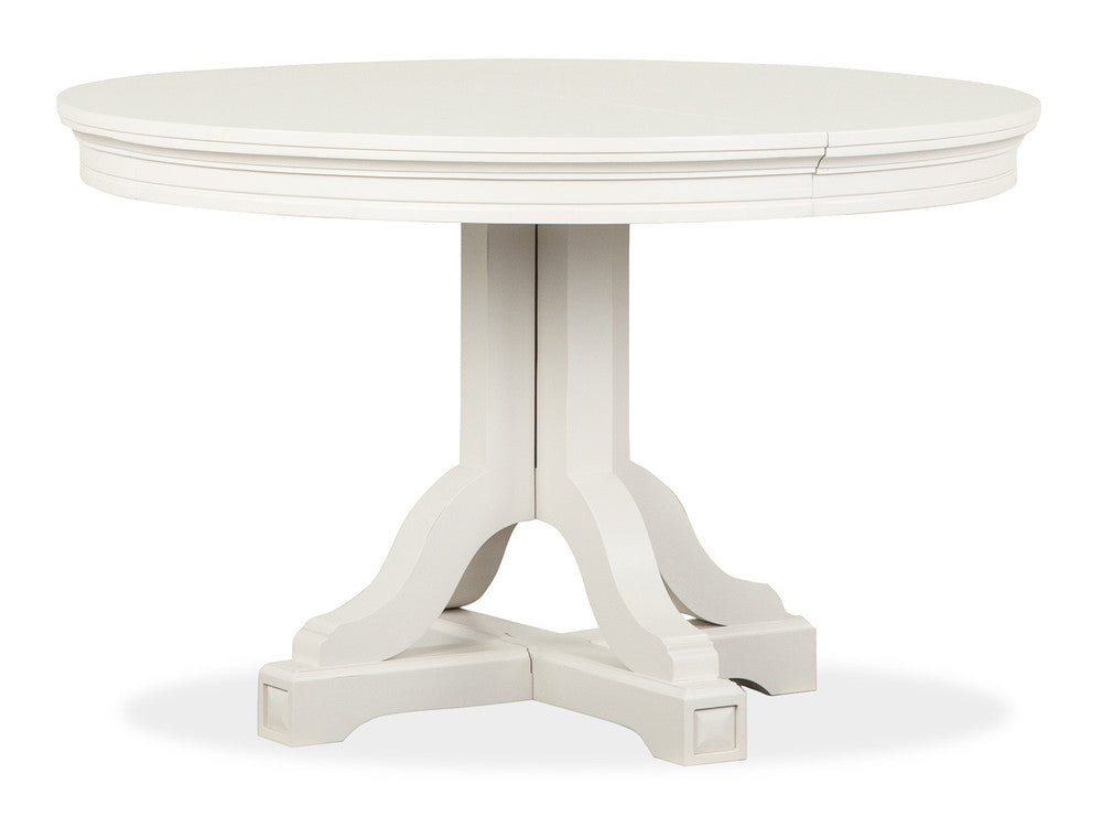 Magnussen - Willowbrook Egg Shell White Extendable 48" Round Dining Table With 4 Side Chairs Buffet And Display Cabinet - D5324-25-KIT3 view 3