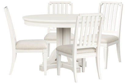 Magnussen - Willowbrook Egg Shell White Extendable 48" Round Dining Table With 4 Side Chairs - D5324-25-KIT1 view 1