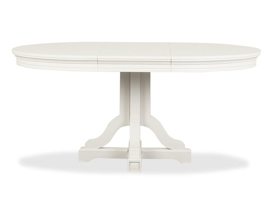 Magnussen - Willowbrook Egg Shell White Extendable 48" Round Dining Table With 4 Upholstered Side Chairs - D5324-25-KIT4 view 2