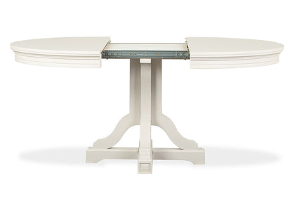 Magnussen - Willowbrook Egg Shell White Extendable 48" Round Dining Table With 4 Upholstered Side Chairs - D5324-25-KIT4 view 8