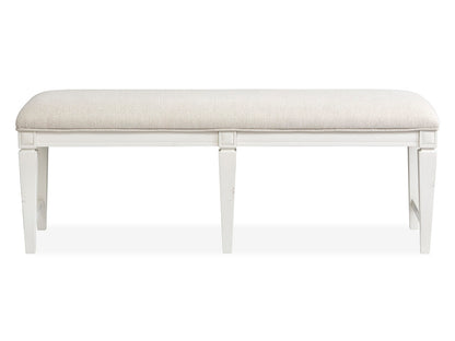 Magnussen - Willowbrook Egg Shell White Extendable Rectangular Dining Table With 2 Upholstere Benches - D5324-20-KIT49 view 6