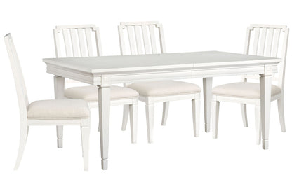 Magnussen - Willowbrook Egg Shell White Extendable Rectangular Dining Table With 4 Side Chairs - D5324-20-KIT1 view 1