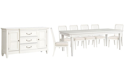 Magnussen - Willowbrook Egg Shell White Extendable Rectangular Dining Table With 6 Side Chairs And Buffet - D5324-20-KIT5 view 1