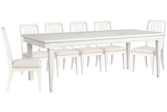 Magnussen - Willowbrook Egg Shell White Extendable Rectangular Dining Table With 6 Side Chairs - D5324-20-KIT4 view 1
