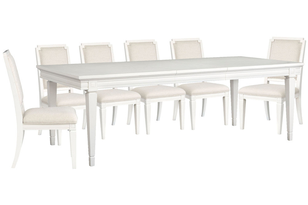 Magnussen - Willowbrook Egg Shell White Extendable Rectangular Dining Table With 6 Upholstered Side Chairs - D5324-20-KIT13 view 1