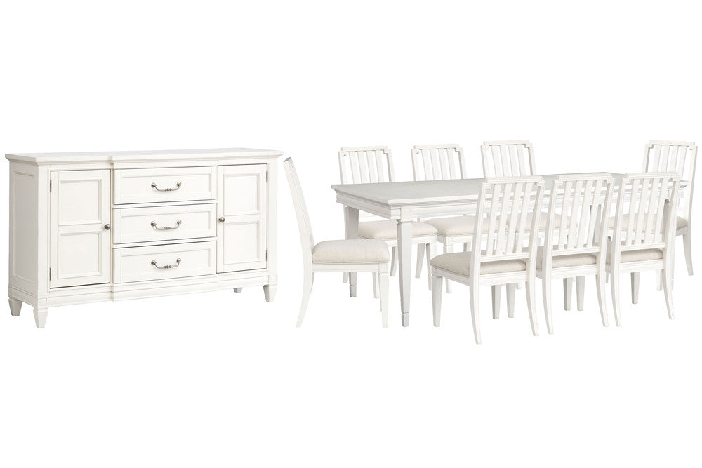 Magnussen - Willowbrook Egg Shell White Extendable Rectangular Dining Table With 8 Side Chairs And Buffet - D5324-20-KIT8 view 1
