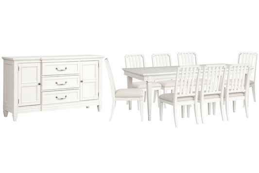 Magnussen - Willowbrook Egg Shell White Extendable Rectangular Dining Table With 8 Side Chairs And Buffet - D5324-20-KIT8 view 1